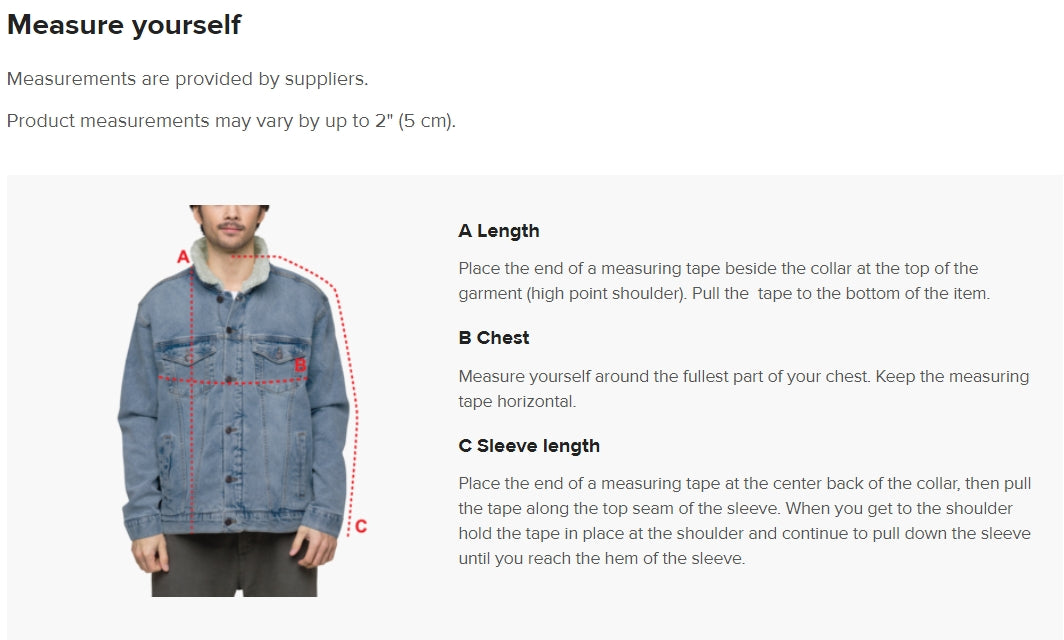 Unisex BOSS Denim Sherpa Jacket